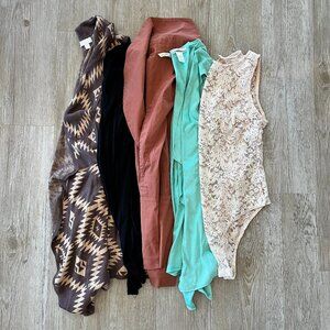Womens Bundle of 5 Vests/Tops - S